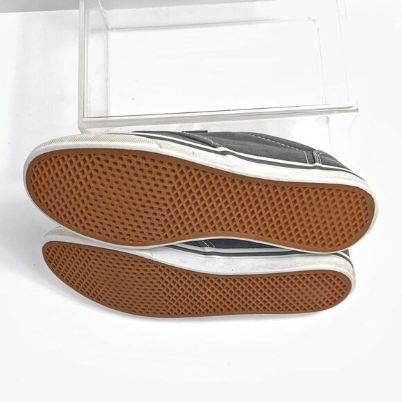 Vans Shoes Womens Size 6 Gray Canvas Low Top Lace Up Skate Casual Off The Wall - Picture 5 of 10